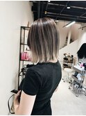ベージュ系コントラストバレイヤージュ◎20代30代40代