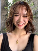 メゾンアクア 表参道(Maison ACQUA)&nbsp;＋ウェーブミディアム似合わせカットメルティーカラーボブパーマ