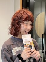 ナループロア ハチ(Nalu pu loa hachi) ウェーブパーマ/オレンジカラー/ドライパーマ/暖色パーマ