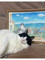 アース コアフュールボーテ 松本庄内店(EARTH coiffure beaute)&nbsp;愛猫に溺愛中です。絵を描いたりもします。