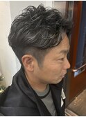 大人メンズハイライト/白髪ぼかしハイライト/メンズダブルカラー