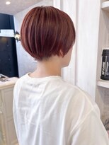 キャアリー(Caary)&nbsp;福山市美容室Caary刈り上げショート丸みショート赤みカラー