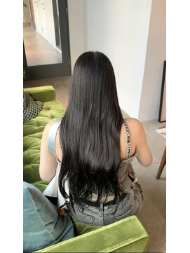 チル(chill) 縮毛矯正×グレージュ