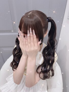 リシェル 原宿店(Ricel) 波巻きツインテール[ヘアセット/原宿/渋谷]