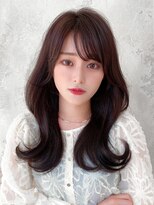 アフロート エル 大阪(AFLOAT L) 【20代30代】小顔レイヤーミディアム/黒髪/暗髪/ココアベージュ