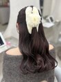 ラルムバイシー 新宿(LARME by Sea) ゆるふわハーフアップ♪カラーの後にヘアアレンジもできます♪ 