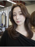 レイヤーカットウルフカットボブグレージュオリーブべージュ