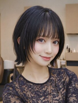 オーラ オモテサンドウ(Aura omotesando) 小顔レイヤーくびれミニウルフボブ