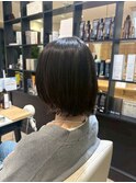 三鷹白髪ぼかしハイライトショートボブウルフショートカット韓国