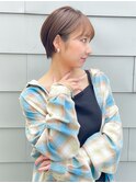 ハンサムショート/丸みショートボブ/20代30代40代50代/顔周り