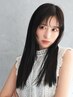 朝の時短ヘアに☆カット+全体縮毛矯正+全体カラー+TR+炭酸泉¥28360→¥25360