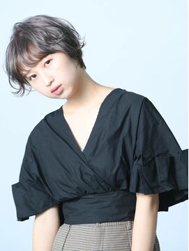 ヘアー アイス カンナ(HAIR ICI Canna) コンパクト×ショート×透明感×ラベンダーベージュ