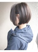 【Marl】アッシュベージュのシンプルなボブ♪