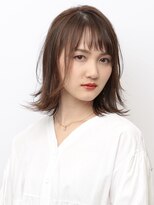 ピークアブー アヴェダ アトレ恵比寿(PEEK-A-BOO AVEDA) 外ハネボブにレイヤー×ブラウンカラーで大人ミディ恵比寿　須賀