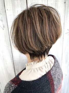 エスハートオブヘアー 植田店(ES Heart of HAIR) 【ES 伊藤】 スプリングスタイル No.27 ３D前髪なしショート