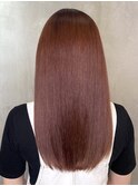 20代30代40代ピンクアッシュ髪質改善カラー艶感ストレート