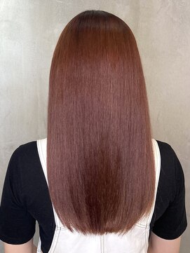 アンダーバーホワイトモデ 河内長野(_WHITE mode) 20代30代40代ピンクアッシュ髪質改善カラー艶感ストレート