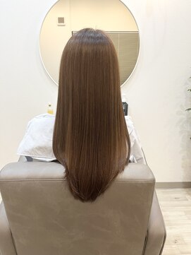 オアシス(oasis) 髪質改善　ストレート　ロング　艶髪　ブラウン　縮毛矯正