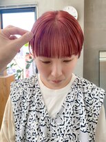 テトヘアー(teto hair)&nbsp;ピンクカラー、アプリコットピンク、ワイドバング