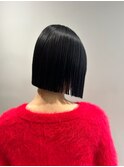 切りっぱなしボブ
