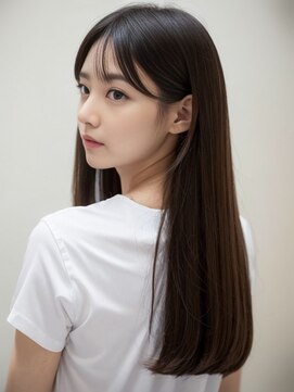 フレイムス 北戸田駅西口店(Frames) 前髪パーマアッシュカラーグレーベージュレイヤーロング