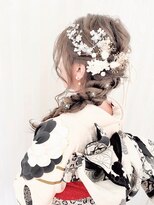 ブルーフェアリー(Blue Fairy)  【BLUEFAIRY】振袖着付★ヘアセット　キラキラアクセ編み下ろし