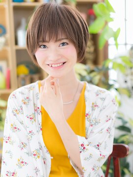 カバーヘア ブリス 川口(COVER HAIR bliss) カーキグレージュ前下がりマッシュショートc5川口20代30代40代