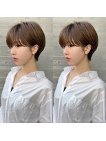 ロンドプロフィール 浦和(Lond profil) 大人可愛い20代30代40代黒髪前下がりショートボブ丸みショート◎