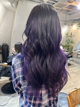 ロア インターナショナル 新宿店(LoA International) Balayage / ombre / long layer/ curtain bangs / Engdlish