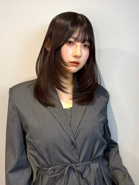 フィル 横浜(fil) ミディアムレイヤーカット_メルティカラー似合わせカット