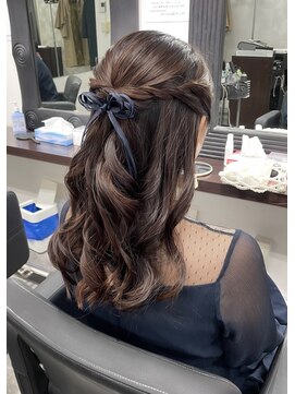 ルミュドゥプレシャス(LEMIEUX de precious) ハーフアップ×リボン