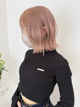 ナジック(749) ピンクベージュ×切りっぱなし