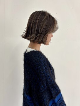 カシェル(cashel kishaba) 切りっぱなしボブ×ブラウンハイライト