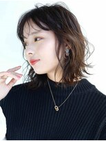 アージュ 久留米ゆめタウン店&nbsp;ゆる巻きニュアンスアレンジ　レイヤーボブ　グレージュカラー