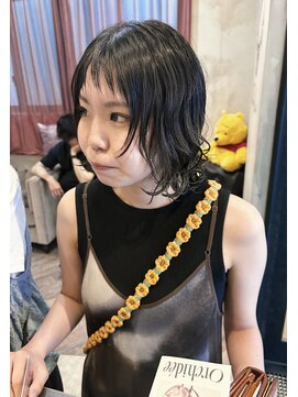 クイン(qin) シャギーレイヤーボブパーマ