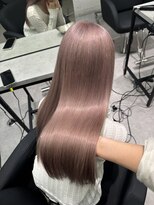 ペレ 渋谷(PELE)&nbsp;くびれヘア/アプリコットオレンジ/夏のヘアアレンジ/渋谷