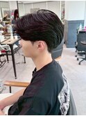 韓国マッシュ　センターパートフェザーパーマ　MEN’S HAIR