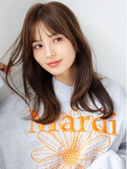 ヴィバラヘアー 大分花園店(VIVA LA HAIR)の写真/【大分花園】カット+縮毛矯正+Tr￥11900★真っ直ぐすぎない自然なストレートヘアに♪