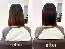 ☆リピート率No1トリートメント☆髪質改善カラー+カット＋質感再整4stepトリートメント　9900円