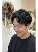 八戸メンズパーマ　ニュアンスパーマ　ツイストスパイラル