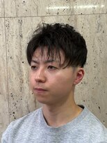 理容 鮎川 ツーブロックショート