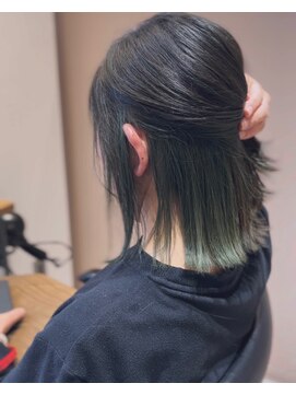 ロンド(Le rond) アンブレラ職場でも安心隠す垢抜け 白髪ぼかし×インナーカラー