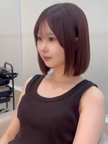 ハーツ 熊本(hearts.)&nbsp;ワンホンレイヤー/ダークブルー/韓国ヘア/縮毛矯正/髪質改善