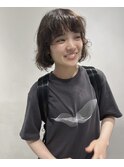 髪質に馴染むようなパーマ