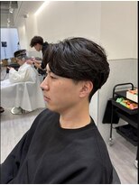 ビカム 名駅EAST(become) 曲がるメンズ縮毛矯正×毛流れフェザーパーマ風/名古屋/栄