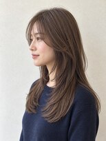 ベルス(bellus)&nbsp;顔周りフェイスレイヤー×柔らかセミロング　20代　30代　40代