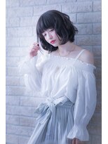 ヘアーアートシフォン 池袋西口店(Hair art chiffon)&nbsp;似合わせカットでブルージュ＆ヴェールウェーブのセミディ 川口