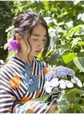【高田馬場/aoba】　浴衣着付け　＆　ヘアアレンジ