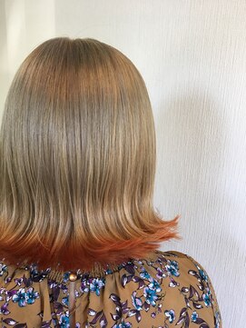 アモンド(Amonde) ミルクティアッシュ×オレンジ