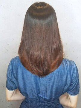 ジーナ(JINA) ●大人かわいい 毛先パーマ ワンカール ストレート 20代30代40代